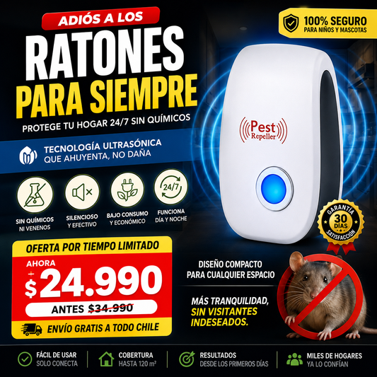REPELENTE DE RATONES / ADIÓS A LOS RATONES Y PLAGAS PARA SIEMPRE