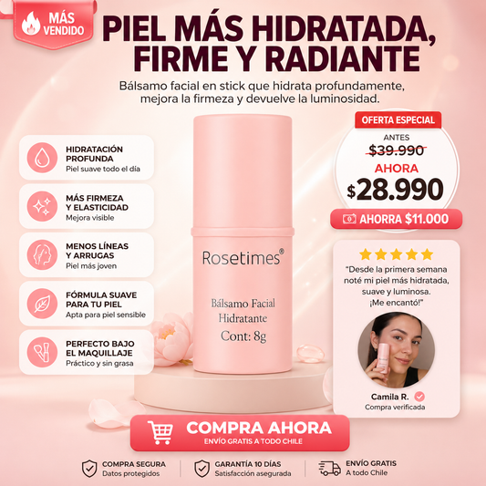 Rosetimes Bálsamo Facial - Hidratante y Antiarrugas