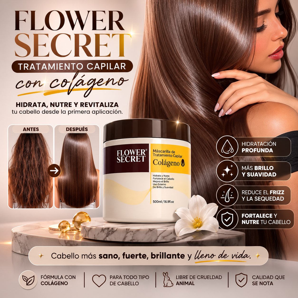 Tratamiento Capilar Colageno - Fortalece y repara tu cabello