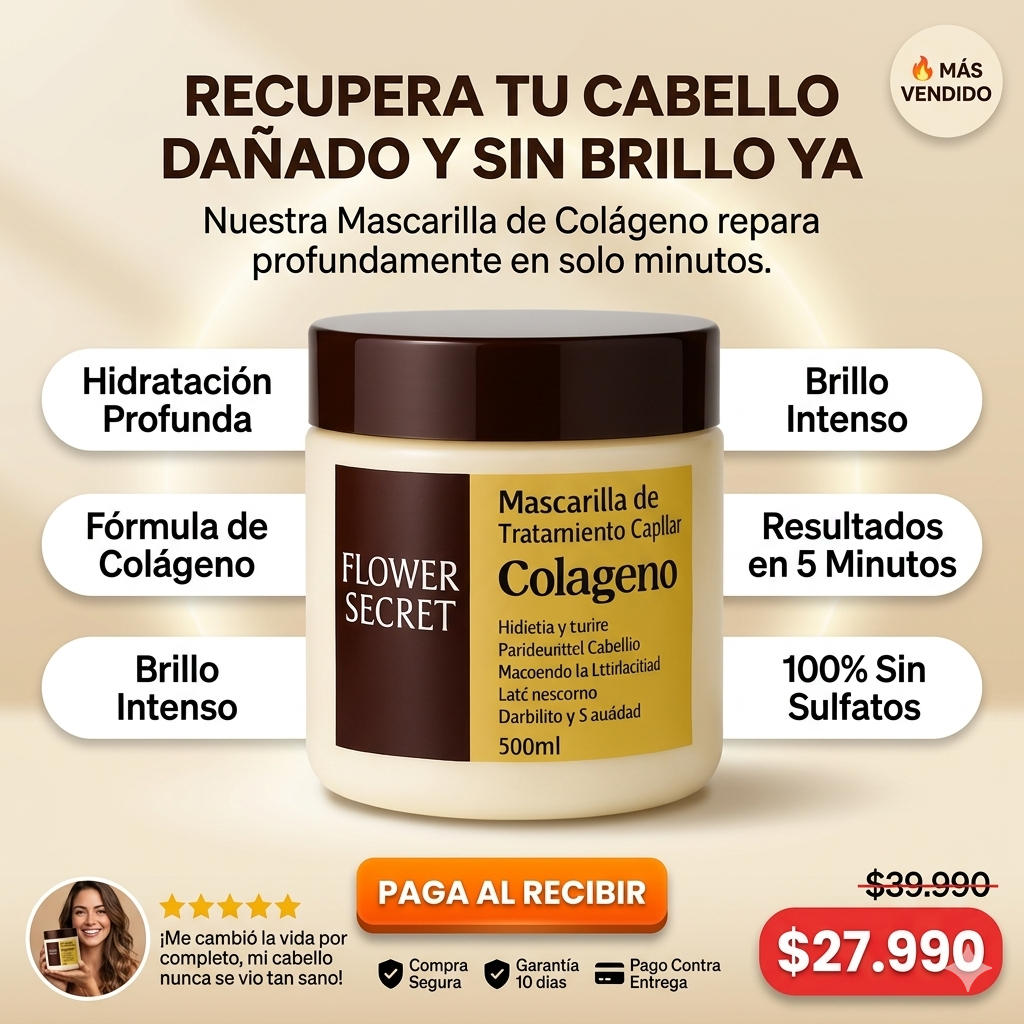 Flower Secret Colágeno – Repara y devuelve el brillo al instante