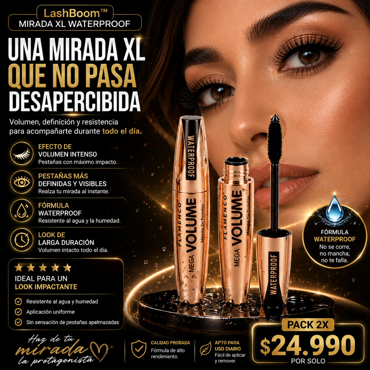 2x1 LashBoom™ Mirada XL Waterproof