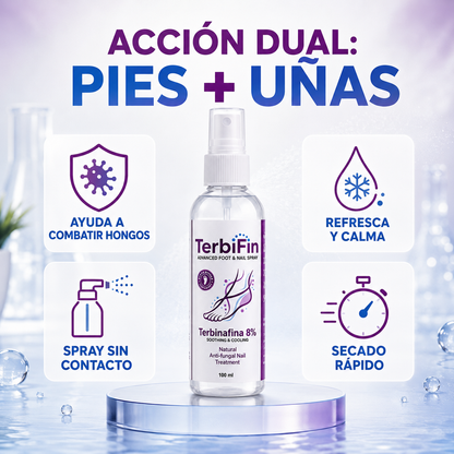 TerbiFin™ PieLibre – Spray Intensivo para Pies y Uñas
